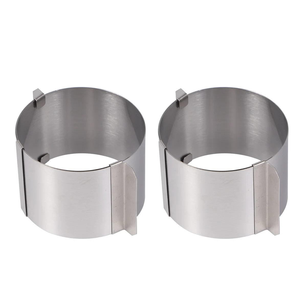

2 6- 10cm Stainless Steel Round Mousse Adjustable Mouse Cake Mold Tool