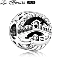 la menars new charms silver 925 jewelry fashion venice colosseum bead fit bracelet women jewelry diy making