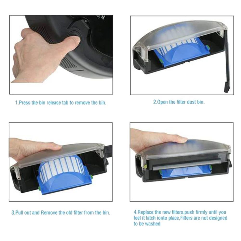 Фильтр AeroVac для iRobot Roomba 600 серии 610 615 620 625 630 650 660 670 аксессуары пылесборников