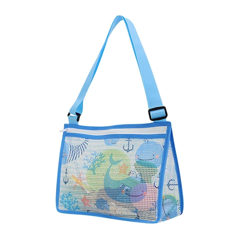 

Kids Toy Mesh Beach Bag,Beach Shell Collecting Bags Outdoor Beach Sand Toy Totes Expandable Seashell Collecting Bag