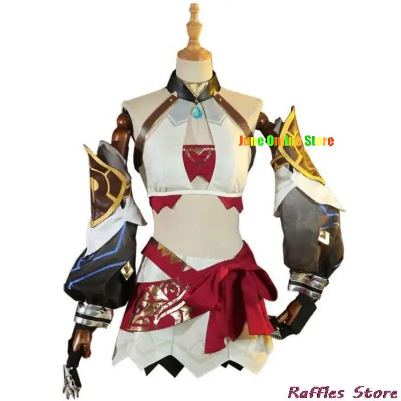 

Anime Game Genshin Impact The Eremites Desert Clearwater Cosplay Costume Wig Sumeru Outfit Hallowen Sexy Woman Suit