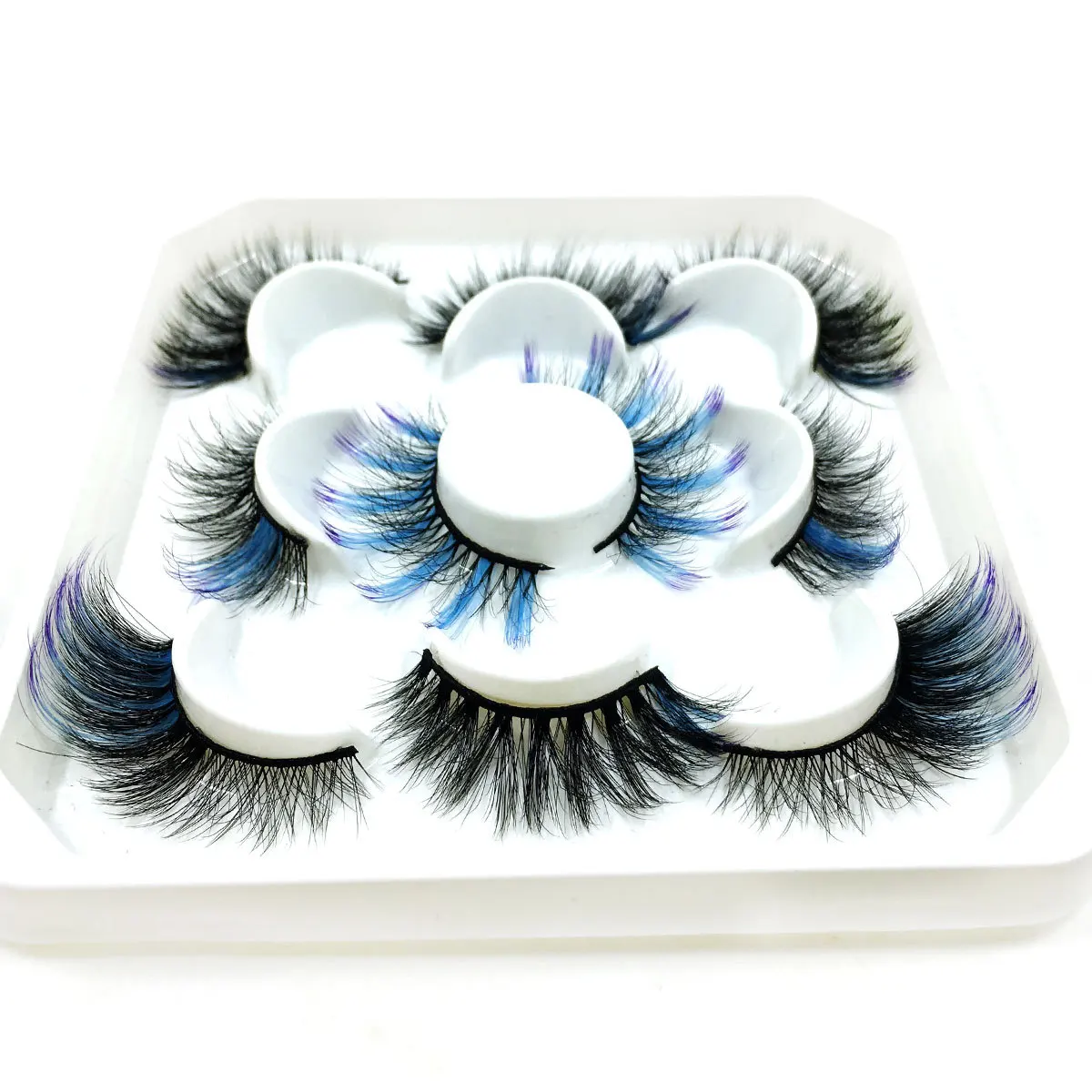 

New 5 Pairs False Eyelashes Natural Lashes Colorful Simulation 3D Three-dimensional Supernatural Fake Eyelashes