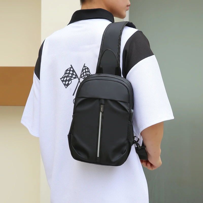 Мужская нагрудная сумка через плечо повседневная с защитой от кражи школьный