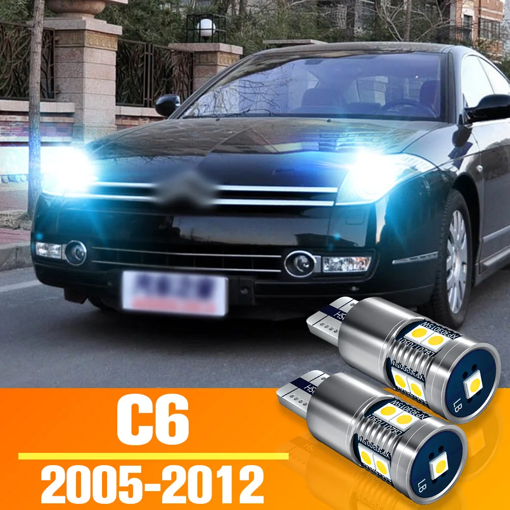 

2pcs LED Parking Light Clearance Bulb Accessories For Citroen C6 2005-2012 2006 2007 2008 2009 2010 2011