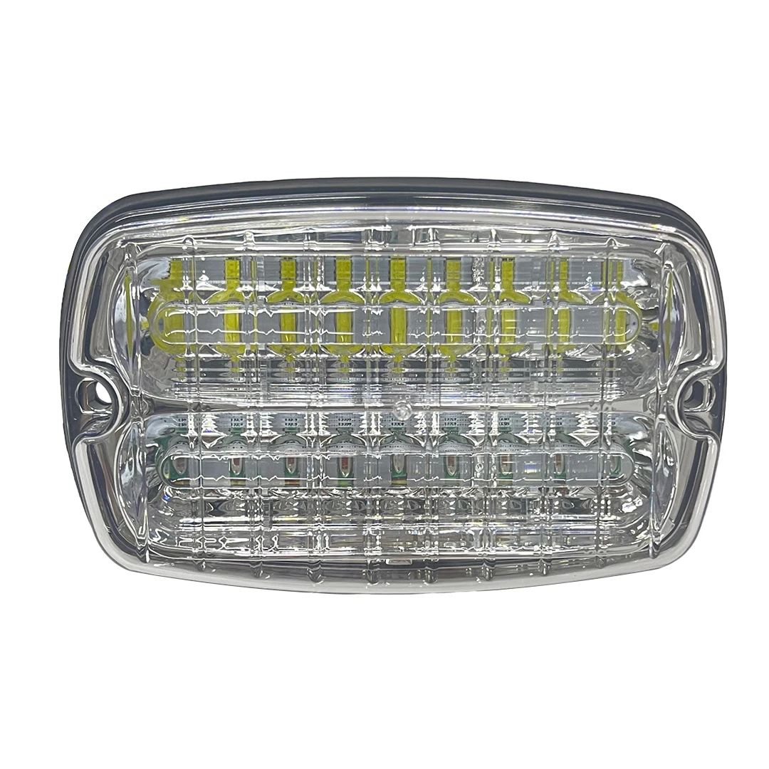 Фото Светодиодный стробоскоп Jinzheng M18 6x4 дюйма, двухцветный, 12VDC/24VDC, с сертификатом CE, новый, для скорой помощи, квадроциклов и грузовиков, в наличии. №2