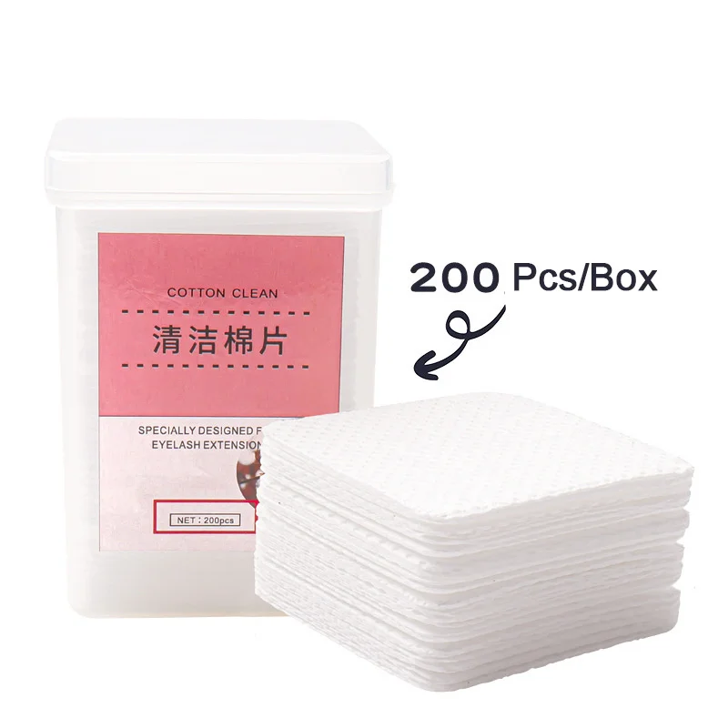 

Lint-Free Nail Polish Remover Cotton Wipes UV Gel Tips Remover Cleaner Paper Pad Nails Polish Art Cleaning Manicure Tool 200Pcs