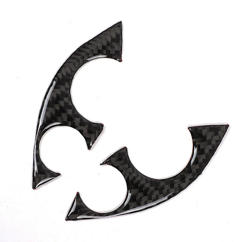 

Steering Wheel Cover Button Sticker Carbon Fiber Style For Smart Fortwo 453 2016-2021 Car Steering Wheel Panel Decorative Sticke