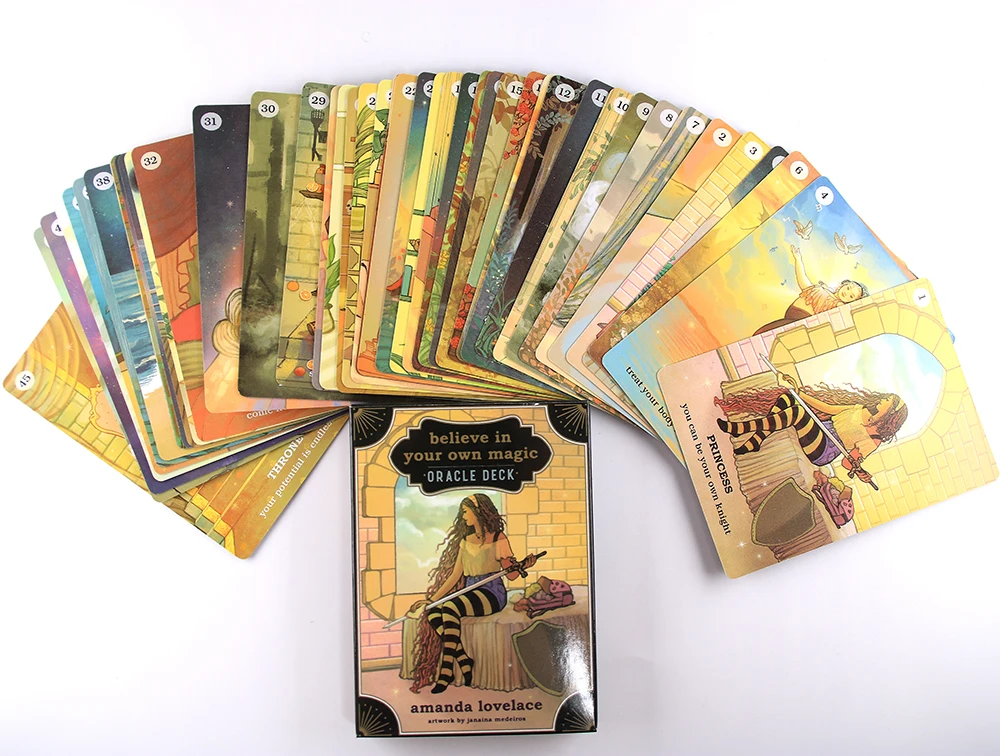 

Believe In Your Own Magic Oracle Deck for New Beginner Divination Oracle Board Tarot Games
