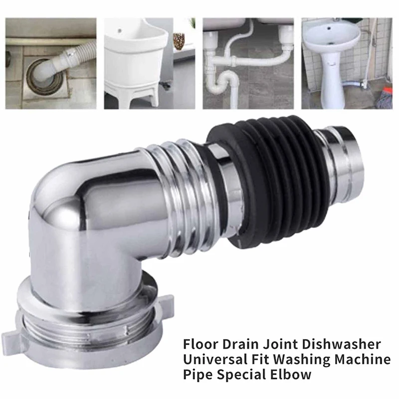 

Washing Machine Floor Drain Joint Snap Joint Universal Sealing Ring Sewer Special Elbow Pipe Joint Household Washing Tool