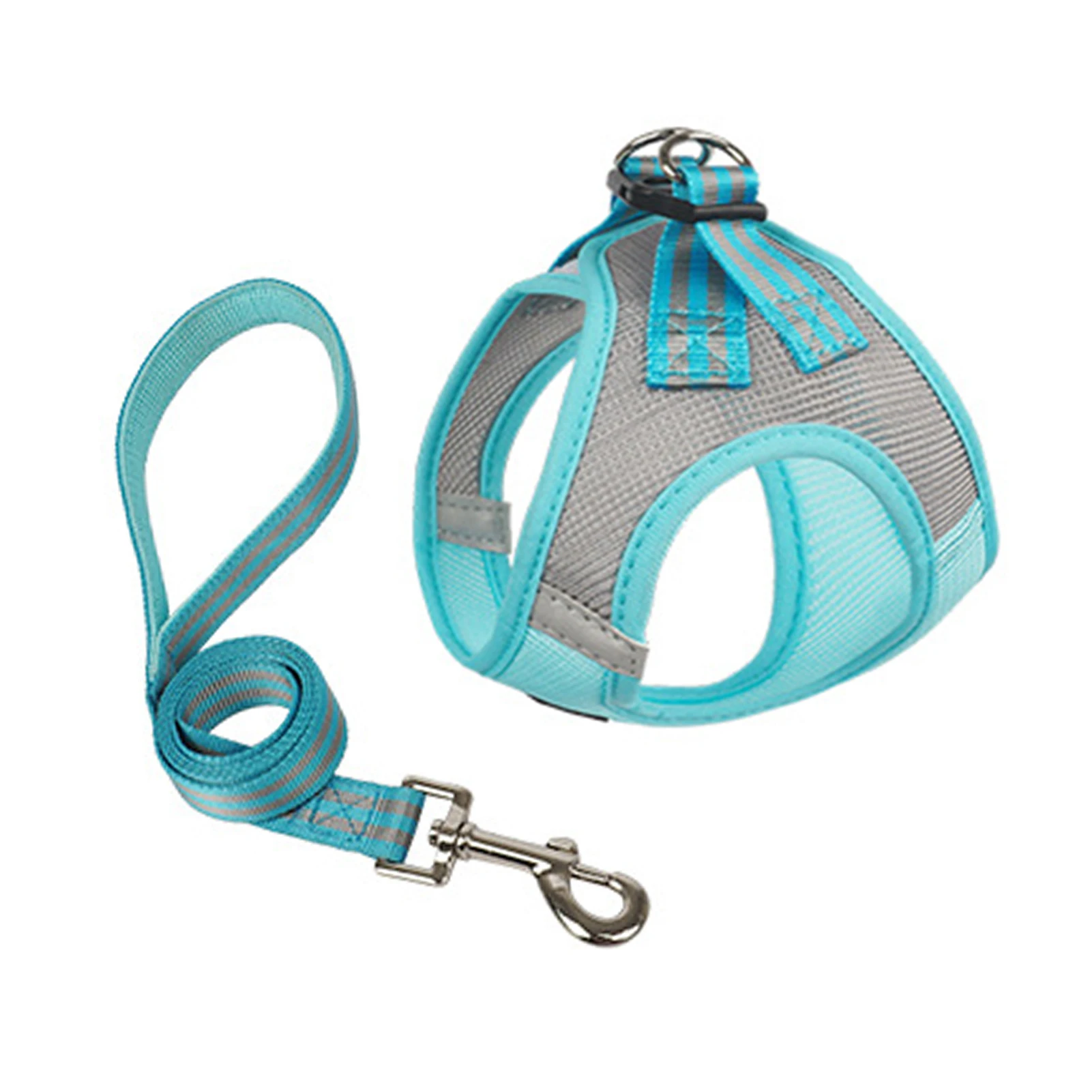 

Dog Harness With Leash Set Walking Lead For Puppy Summer Dog Vest Harness For Small Medium Large Dogs And Cats Green Red Blue