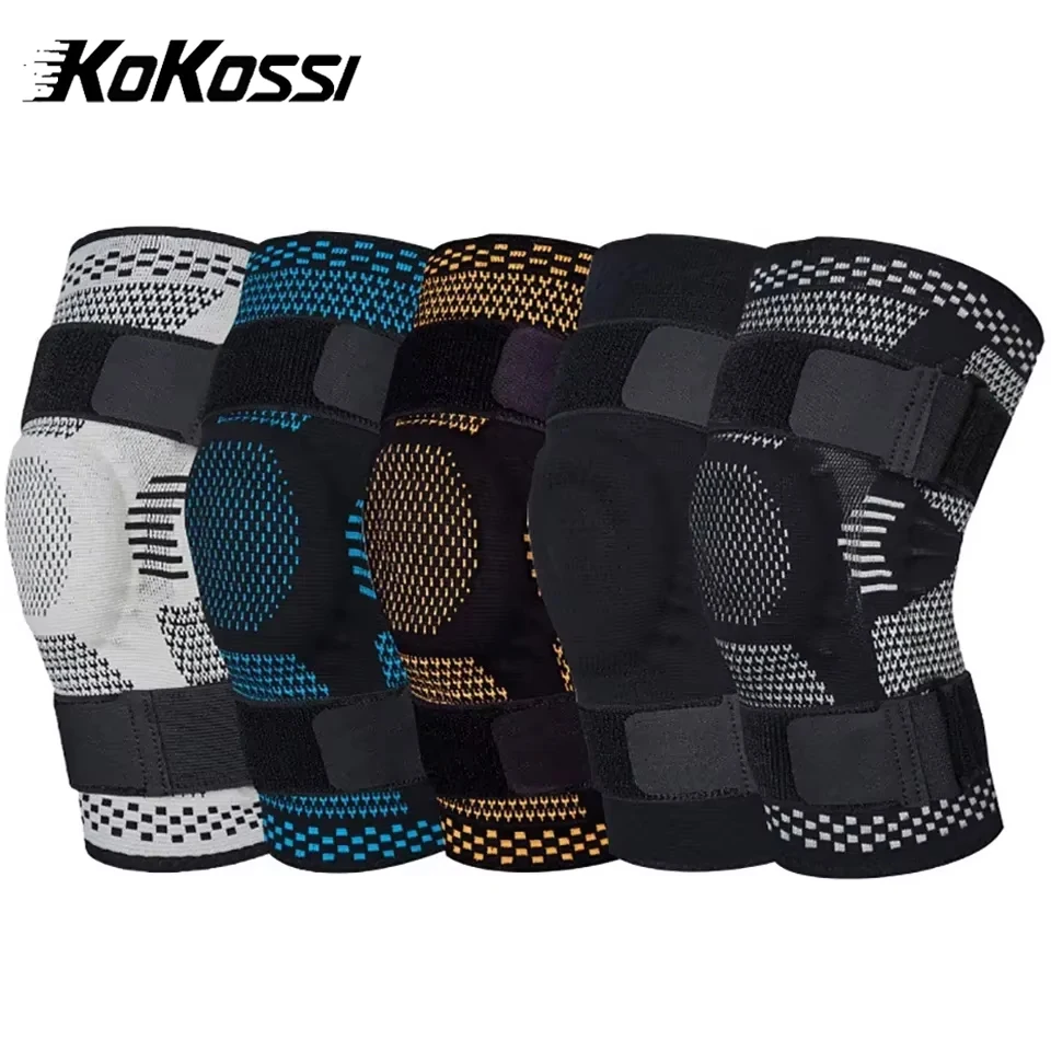 Бандаж коленный KoKossi 1 шт. фиксатор коленного сустава с боковыми стабилизаторами