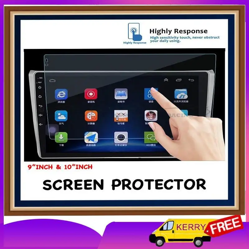 

【Promotion]】【Ready Stock】Premium Car Player Tempered Glass Screen Protector For Android Player 9" & 10" Inch Car Player