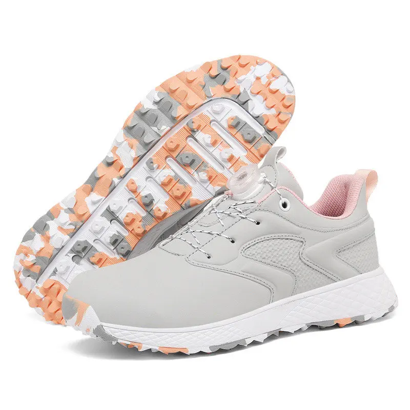 Женские кроссовки для гольфа классические удобные на плоской подошве уличная