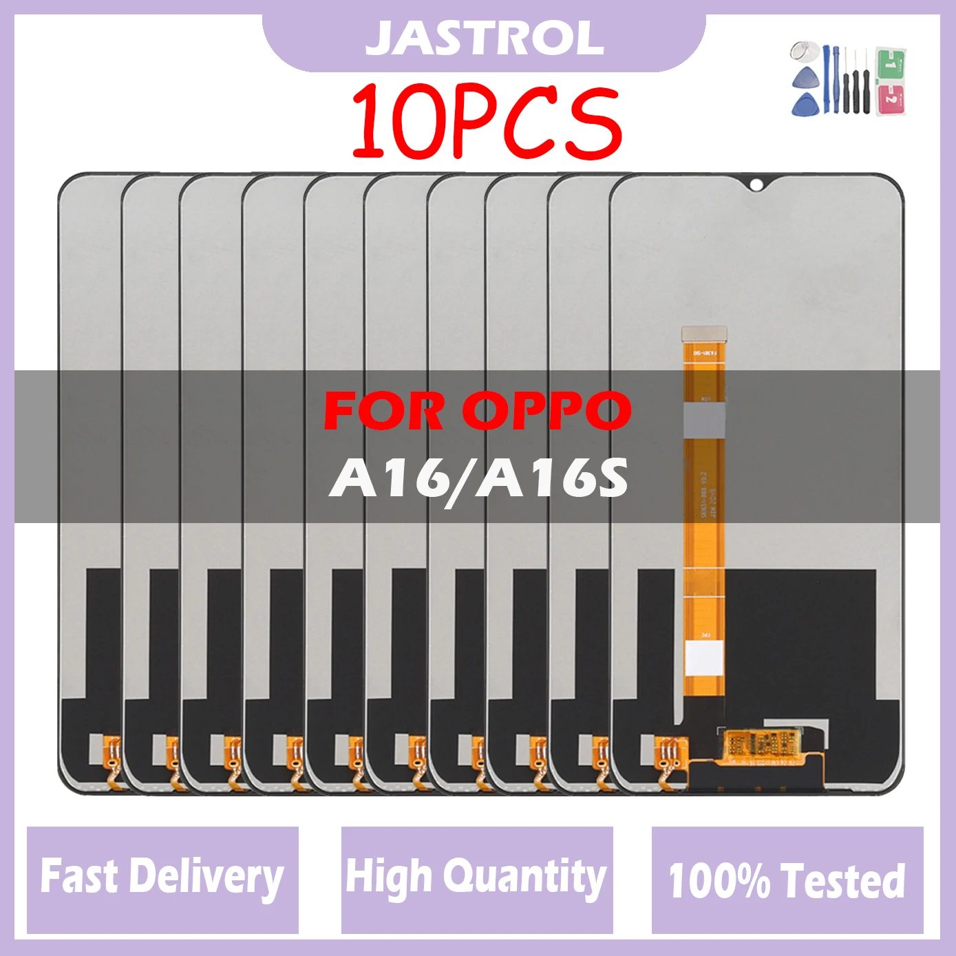 

10Pcs LCD For Oppo A16 LCD Display CPH2269 Touch Screen Digitizer Assembly Replacement,For A16S CPH2271 LCD Repair Parts