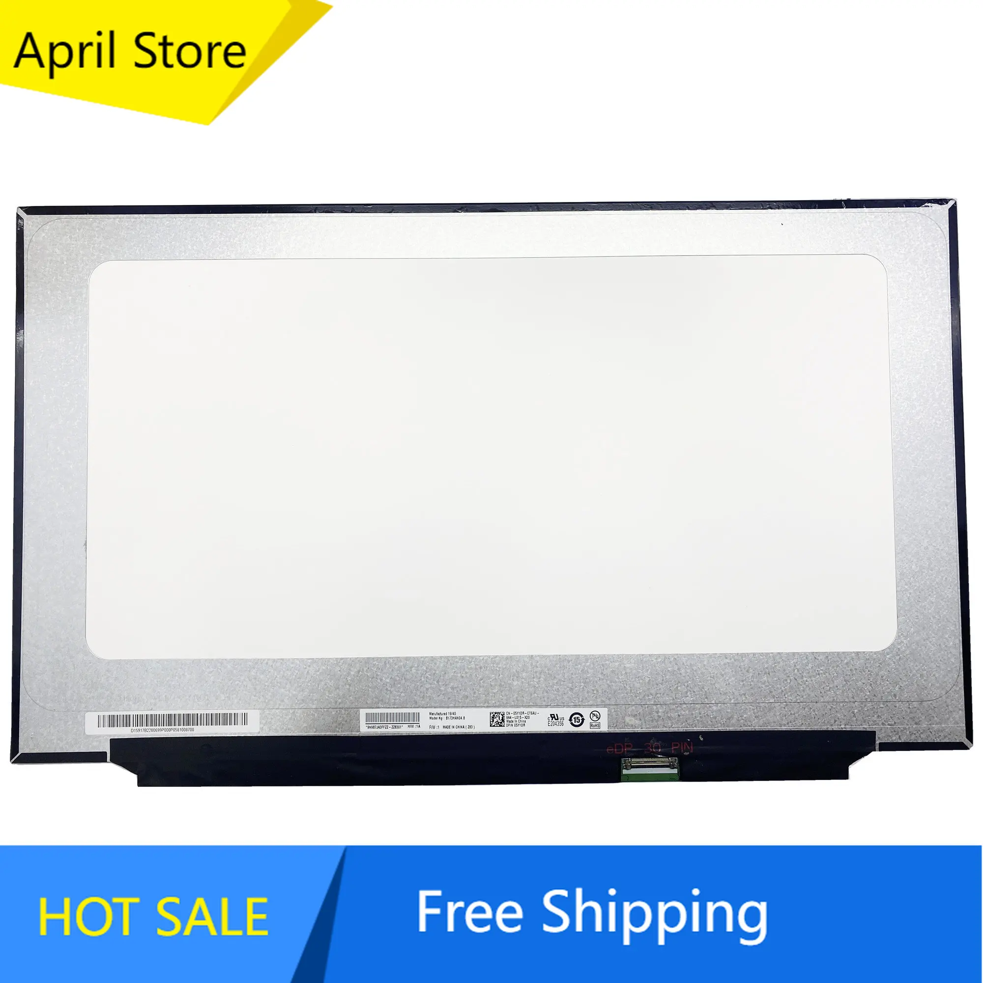 

Матрица ЖК-экрана B173HAN04.8 для ноутбука 17,3 дюйма, Светодиодная панель 1920*1080 EDP, 30 контактов