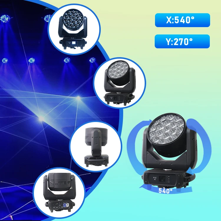 Оптовая цена 19*40 светодиодные пчелиные глаза Rgbw Свадебные движущиеся головные