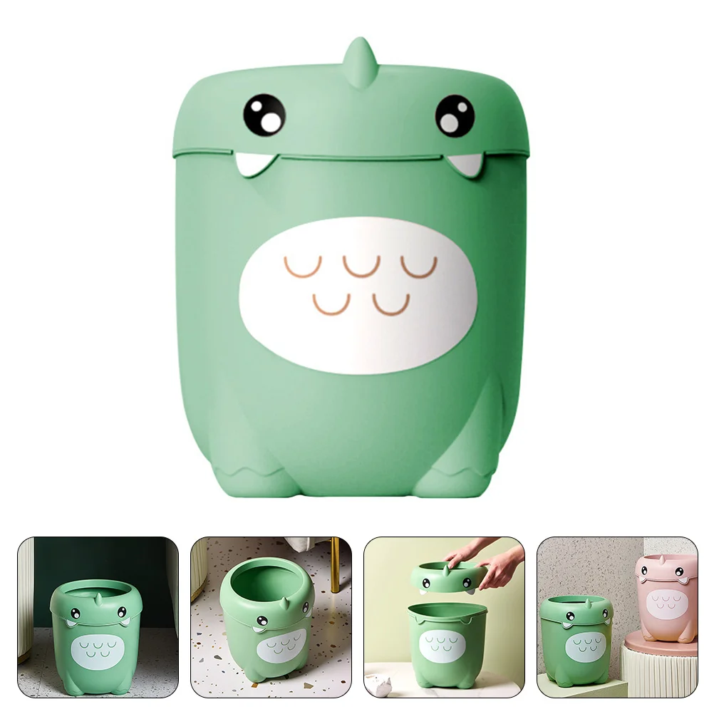 

Trash Can Bin Waste Garbage Room Mini Container Basket Kitchen Rubbish Childrendesktop Wastebasket Cartoon Holderplastic Desk