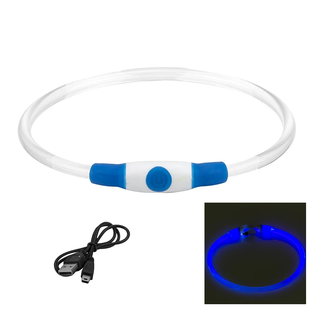 

Ошейник для домашних животных, модный светодиодный ошейник для собак, регулируемый размер, 3 режима работы на открытом воздухе, защита от по...