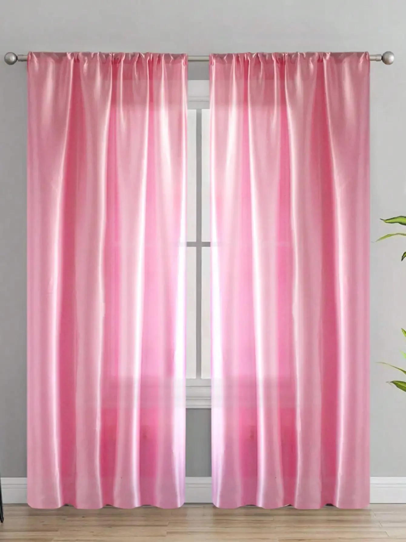 1 шт. однотонная современная простая прозрачная занавеска легкая полупрозрачная