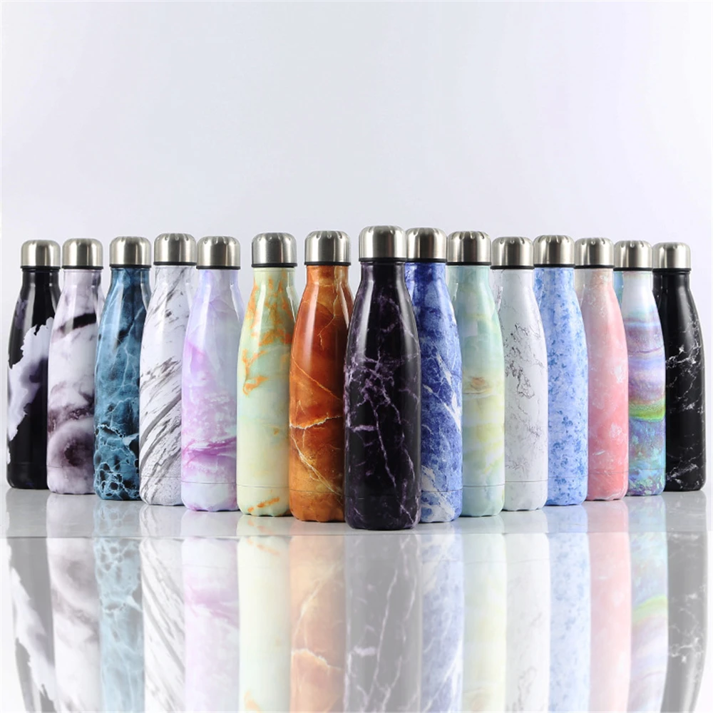 500 мл с двойными стенками изолированный термос Нержавеющая сталь цветы