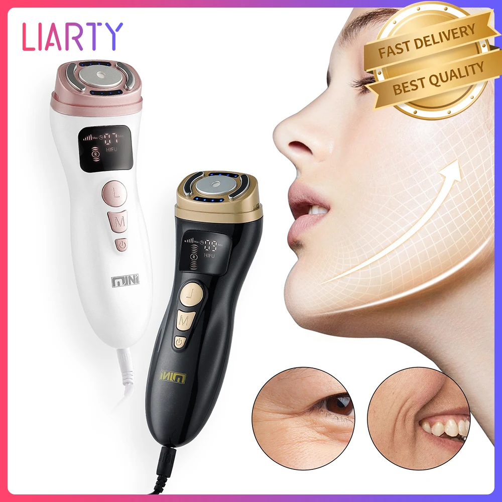 

Обновленная мини-машина HIFU для домашнего использования, устройство для подтяжки кожи лица, Радиочастотная Идентификация, 3 режима, подтягив...