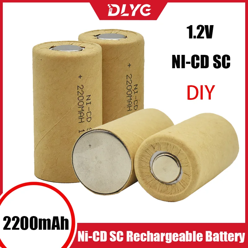 

100% Quality Ni-Cd SC Rechargeable Battery, 2200mAh SC1.2V Used for Bosch Motian Screwdriver, Electric Drill, Electric Tool DIY