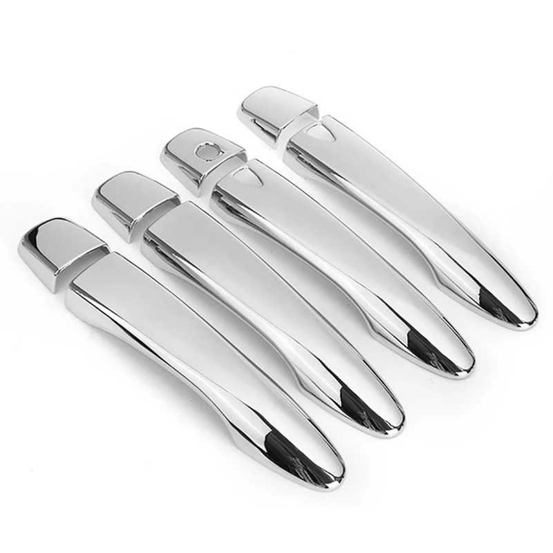 

For Nissan Navara NP300 2015-2020 Chrome Car Door Handle Cover Trim Sticker Decor Accessories with Smart Key Holes 4PCS