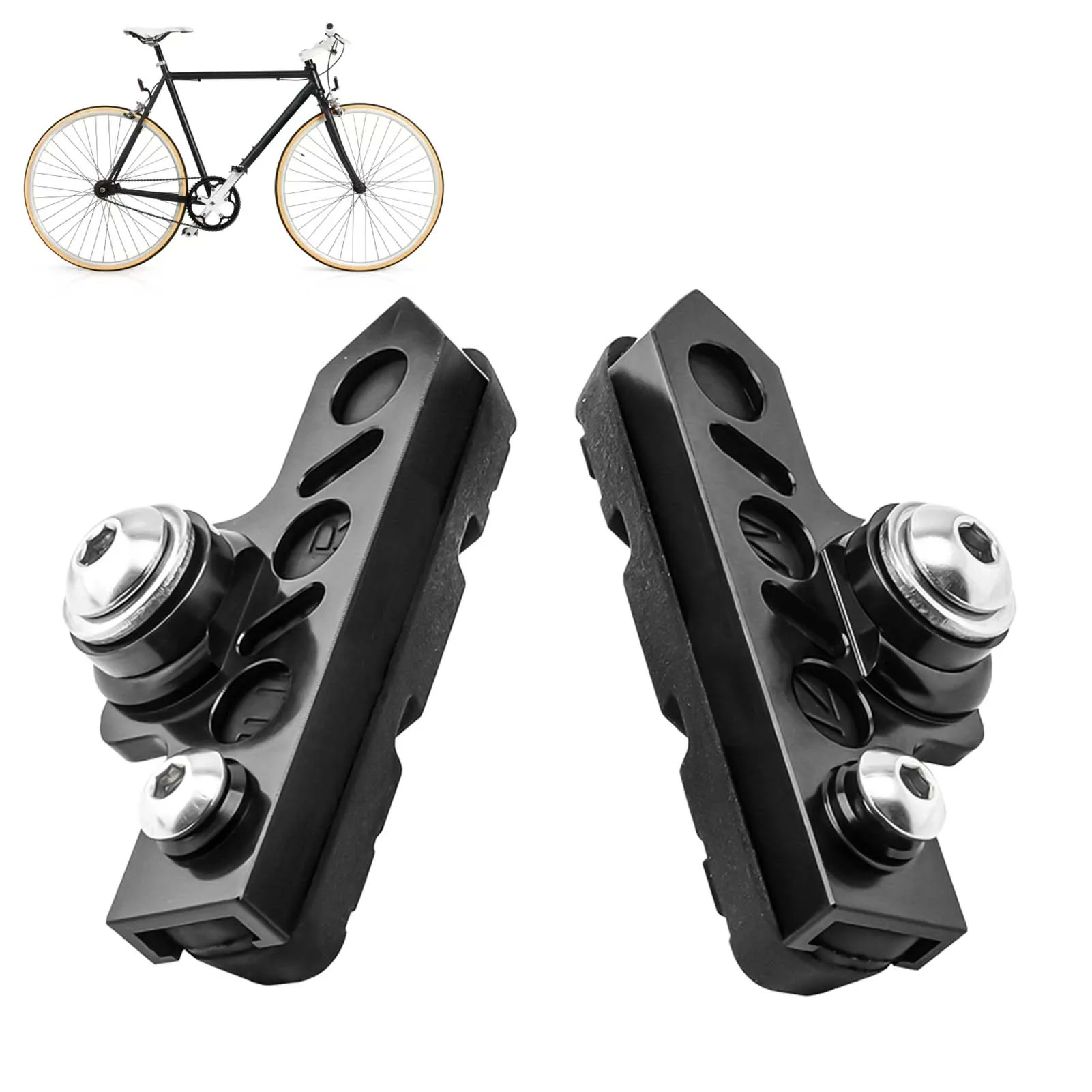 

Bicycle Brake Pads Aluminum Alloy Bicycle Brake Pad Set Bike Brake Blocks Kit For Mountain Bikes Road Bikes