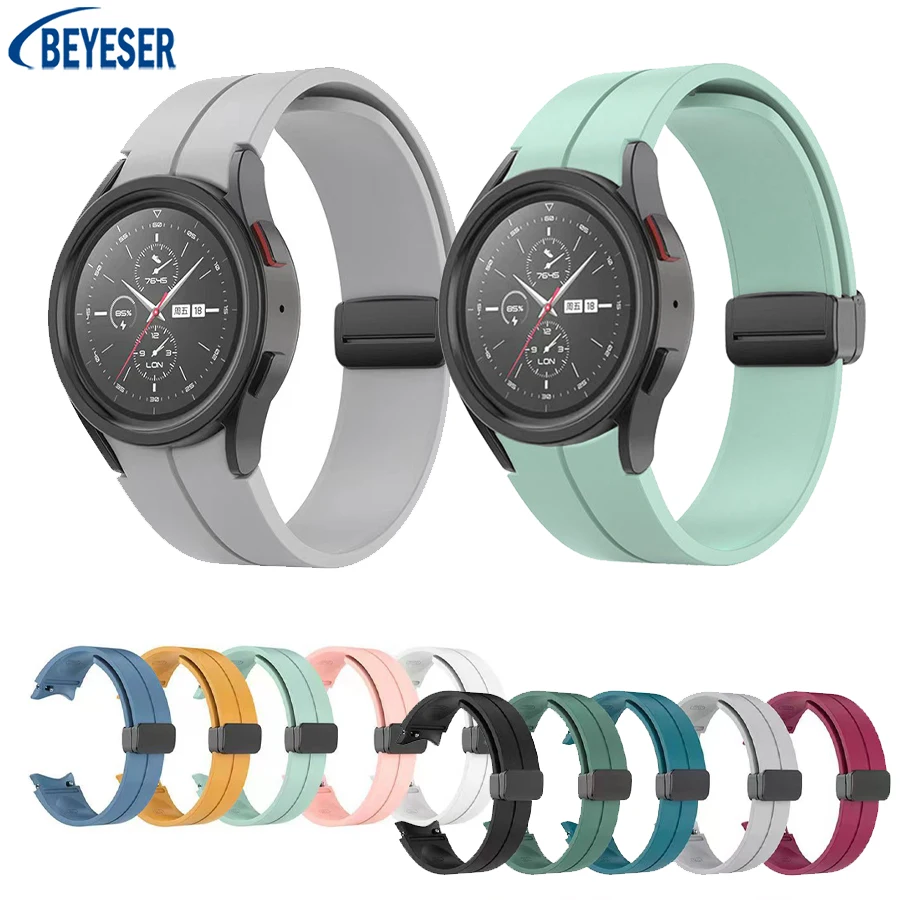 

Official Same Silicone Strap For Samsung Galaxy Watch5 Pro Fashion Sports Wristband Smart Watch Replacement Bracelet Accessories