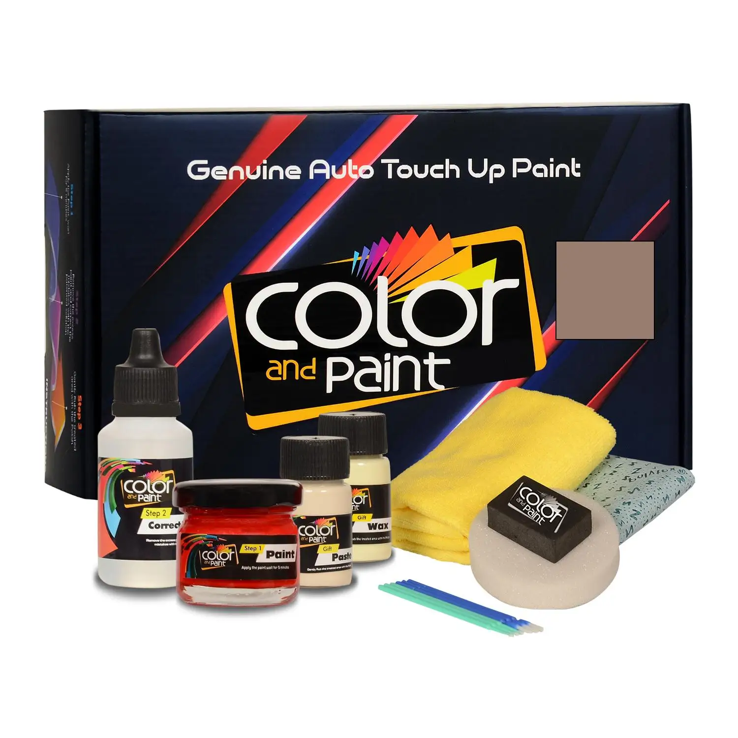 

Color and Paint compatible with Dodge Automotive Touch Up Paint - MEDIUM TAUPE MET - L6 - Basic Care