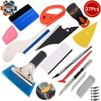 27pcs car window vinyl film scraper window cleaning tool kit can be used for mobile phone film car accessories auto wrap tools