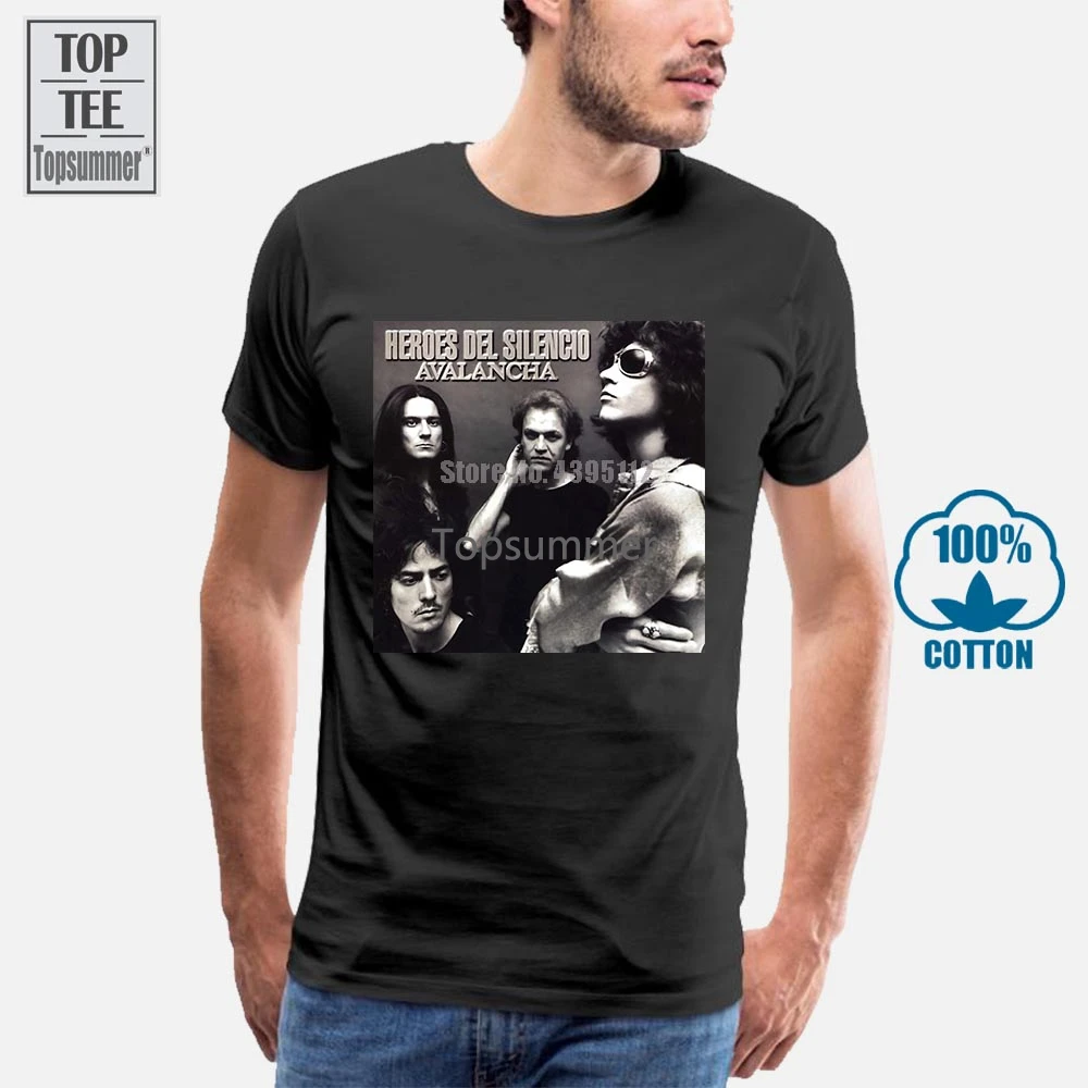 

Newest 2019 Fashion Heroes Del Silencio Avalancha Men'S Short Sleeve Crew Neck T-Shirt