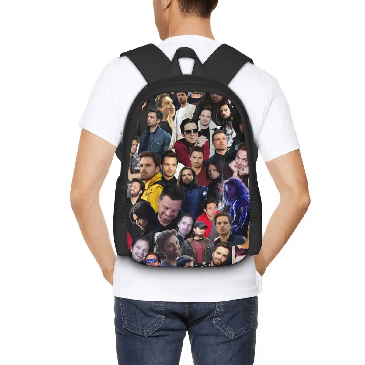 Sebastian Stan College Backpack for Girls Boys Travel RucksackBackpacks for Teenage school bag