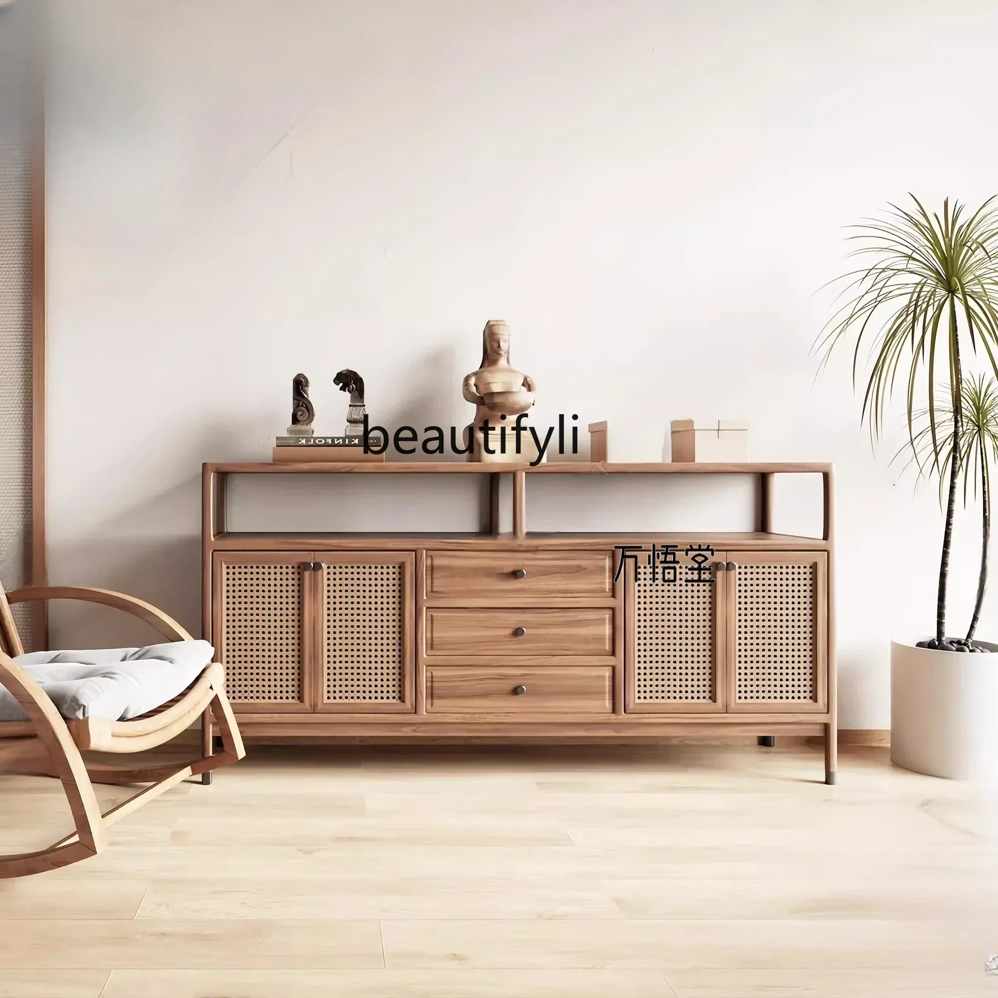 ss7486 lt Новые боковые шкафы из массива китайского ясеня шкафчики для хранения