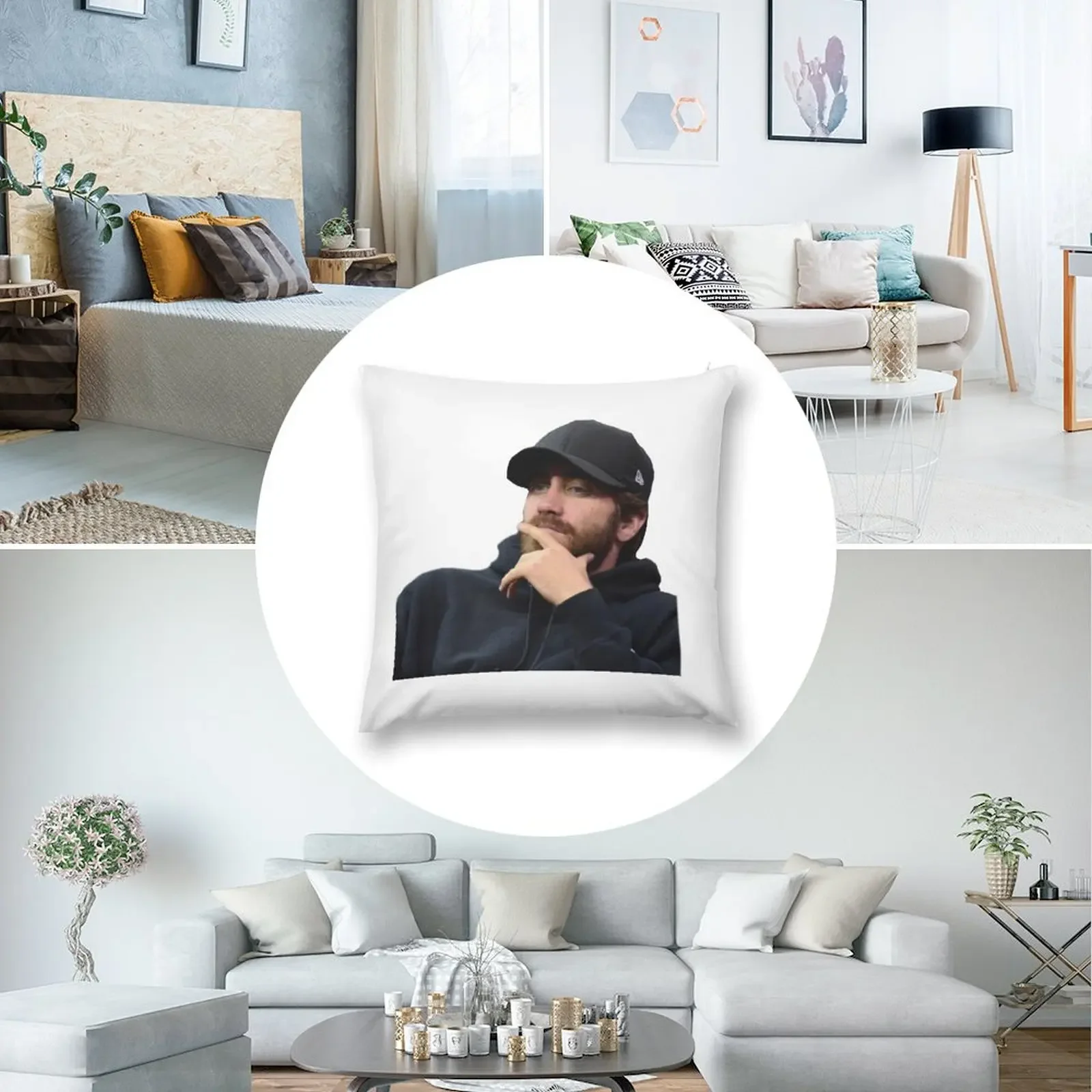 Чехол для подушки с изображением Джейка Gyllenhaal