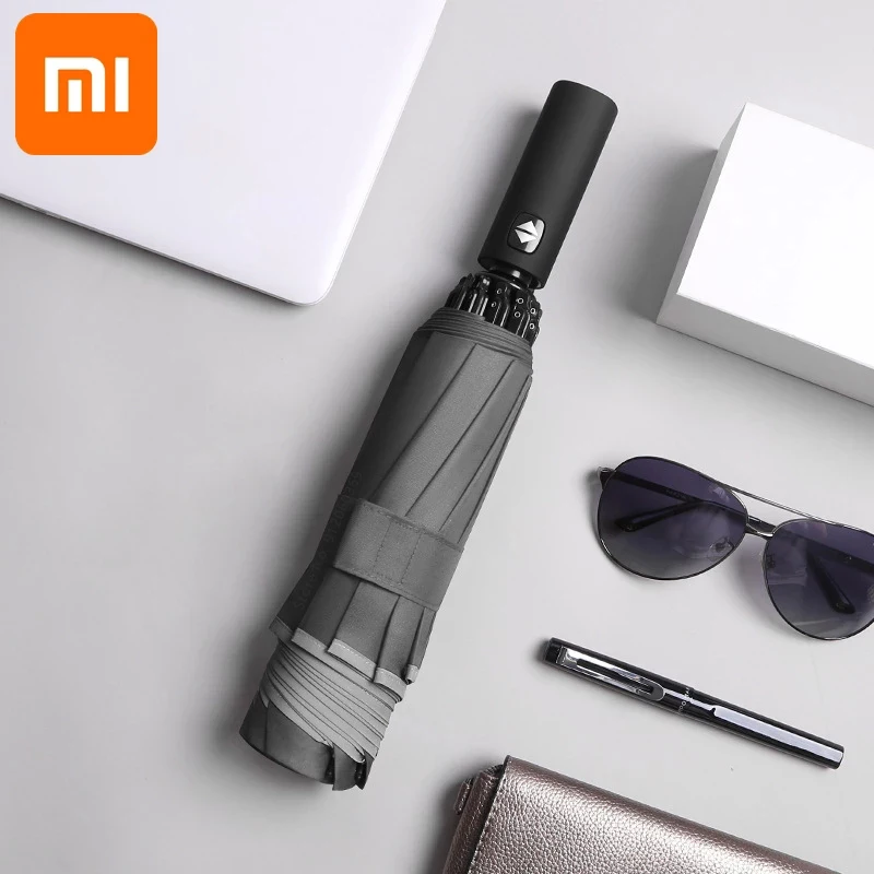 

Автоматический зонт Xiaomi, многофункциональный отражающий зонт с 10 ребрами, от солнца и дождя, для путешествий