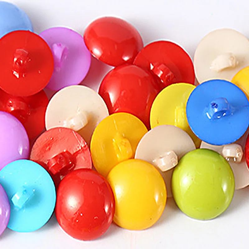 

50 шт., декоративные полимерные пуговицы в виде грибов, 10-20 мм