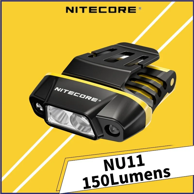 

Налобный фонарь NITECORE NU11, 150 лм, с датчиком движения, легкий, встроенный аккумулятор 600 мАч, перезаряжаемый