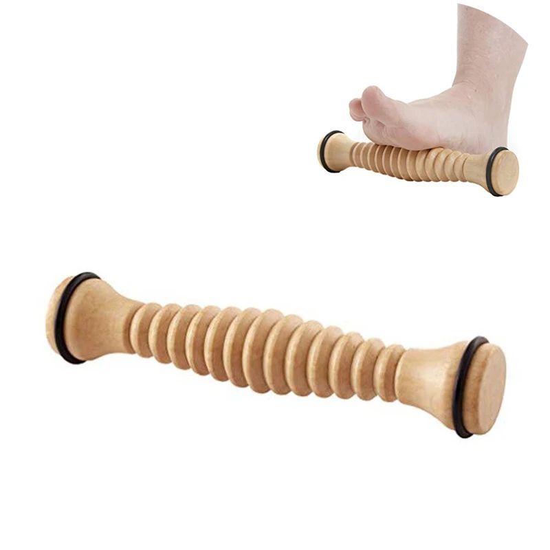 

Wooden Exercise Roller Sports Injury Gym Body Leg Foot Trigger Point Muscle Roller Sticks Massager For Feet Massage