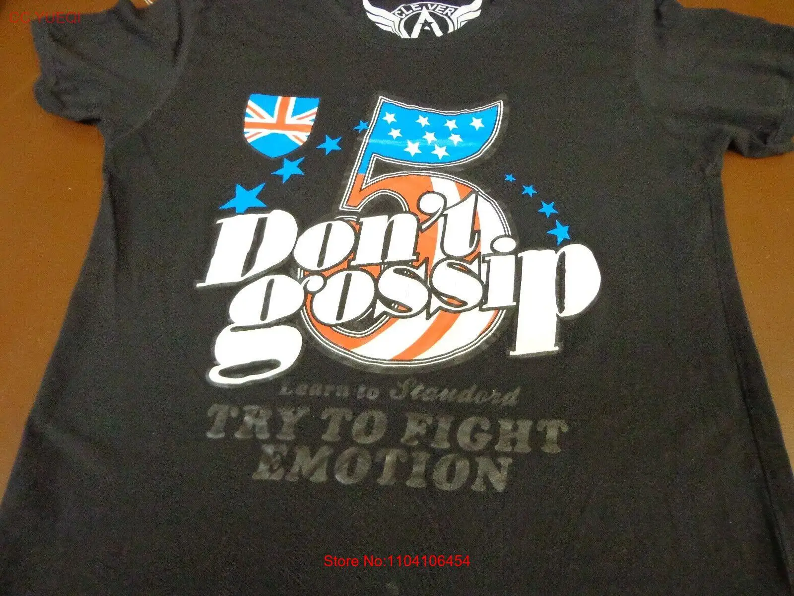 CLEVER Don't Gossip Try To Fight Emotions Женская футболка XL - черная V6