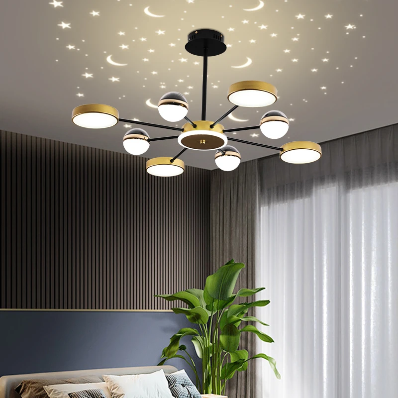 

European Style Decorative Led Ceiling Chandeliers for Living Room Bedroom Modern Simplicity Indoor Lighting Lamps