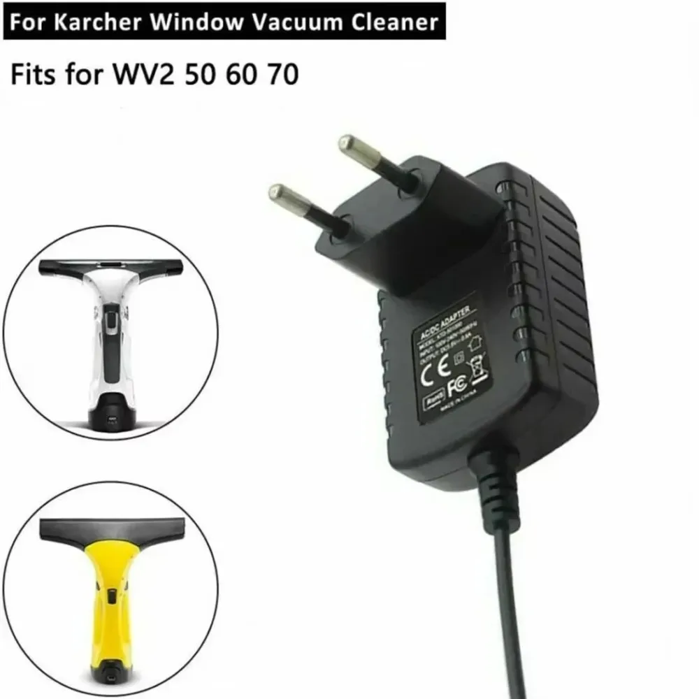 Фото Зарядное устройство для пылесоса 5,5 В для Karcher WV WV2 WV5 WV50 WV50 Plus WV55 WV60 WV60 Plus WV70 WV75 Инструменты для мытья окон с вилкой европейского стандарта №3