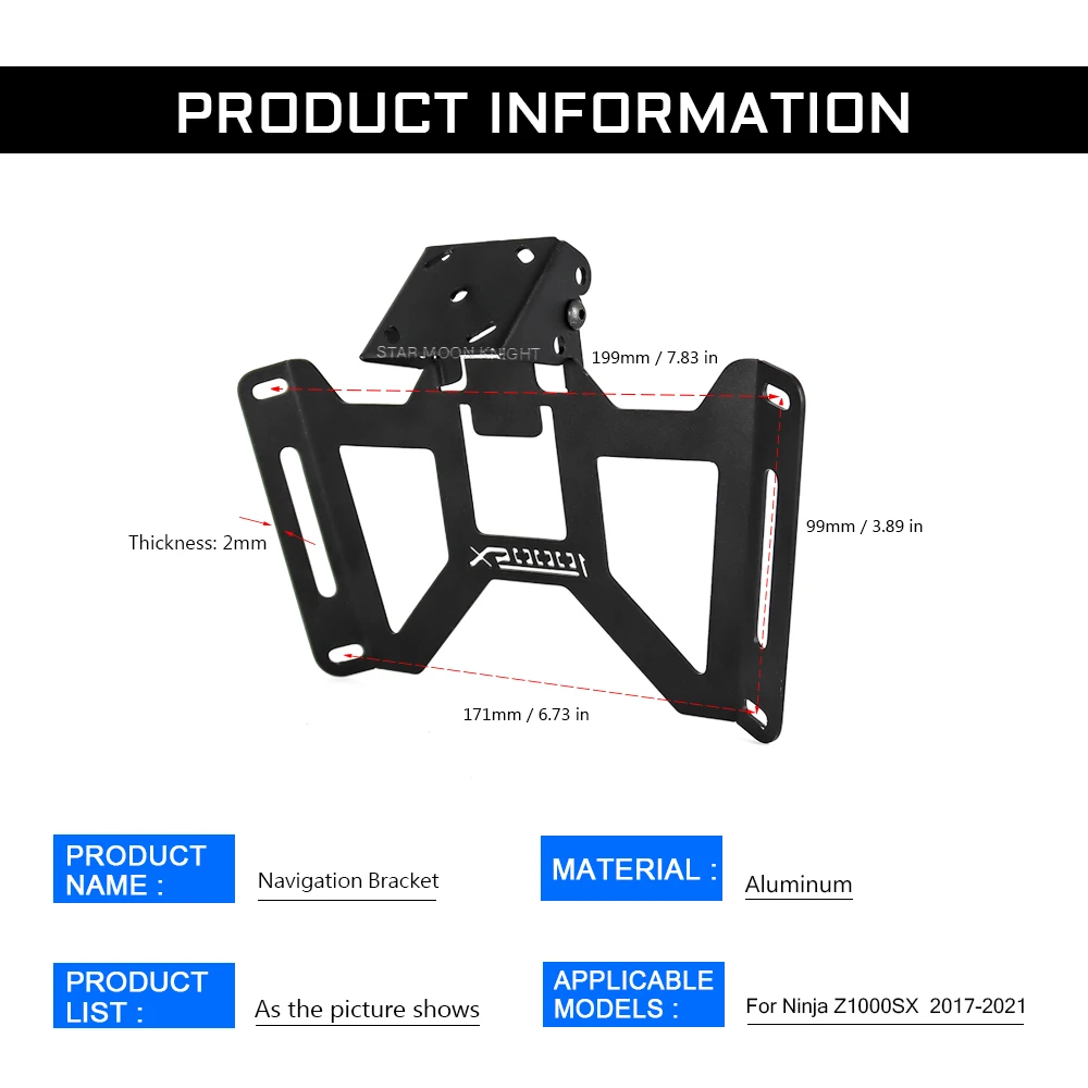 Moto Navigation Bracket For Kawasaki Ninja Z1000SX Z1000 Z 1000 SX 2017 2021 GPS Mobile Phone Holder Plate Stand Adapt Support |