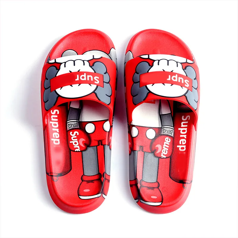 

Lady Outside Slippers Summer Runway Shoes Woman EVA Soft Thick Sole Non-slip Outdoor Women Slide Pool Beach Sandals Indoor Bath
