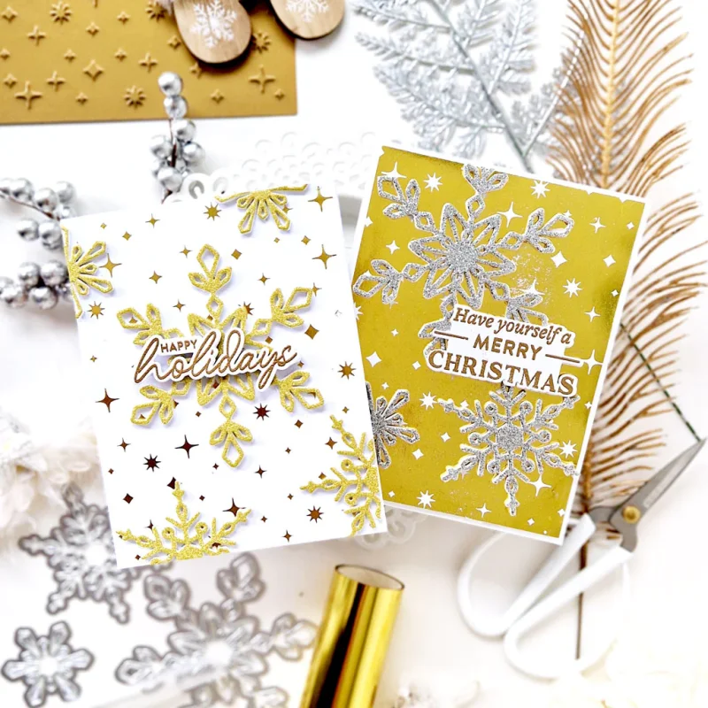 Металлические Вырубные штампы форма для вырезания украшение в виде снежинок