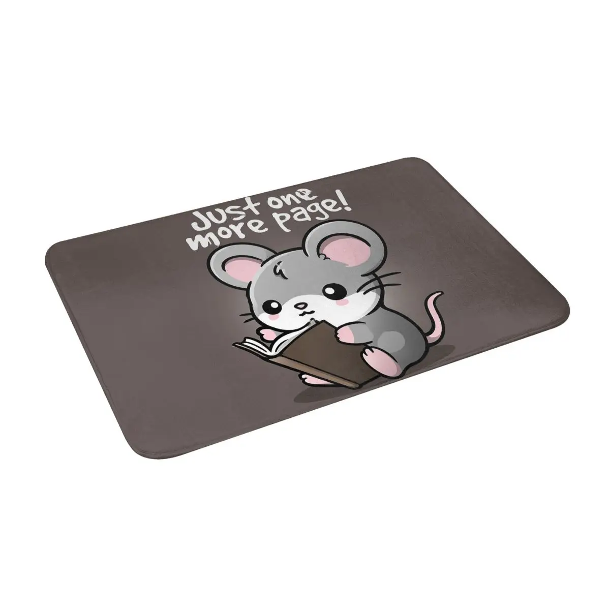 

Mouse One More Page Classic Bath Door Floor Mat Rug Carpet Entrance Living Room Home Kitchen Doormat Bathroom Anti-slip Porch