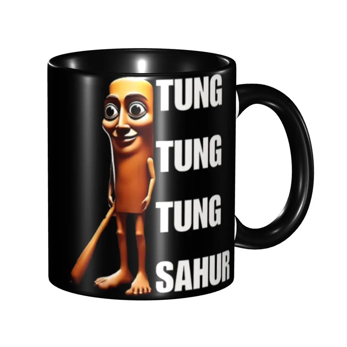 Фото Tung Tung Tung Sahur Забавная кружка Ramadan Meme, милая итальянская чашка для чая Brainrot, подарки для женщин и мужчин №1