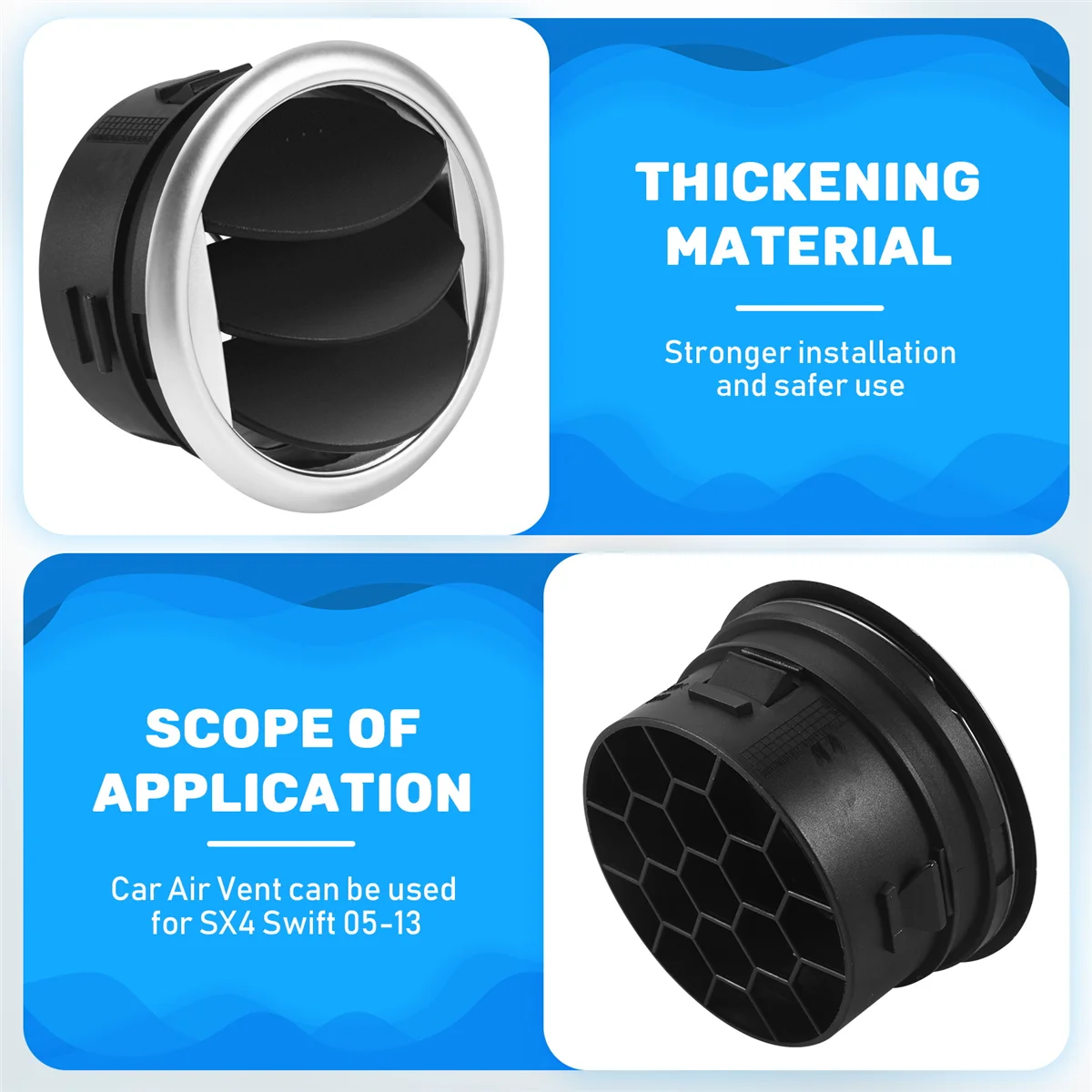 Дефлектор кондиционера для приборной панели боковое отверстие выхода SX4 Swift 05-13