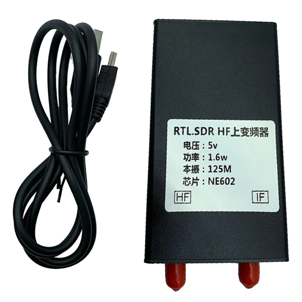 Фото RTL-SDR NE602 125 МГц 1,6 Вт Металлический преобразователь частоты (Up Converter) 150 кГц-30 МГц для приемника RTL2383U RTL-SDR с соединительным кабелем №2