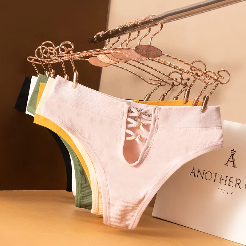 

Women's Panties Seamless Comfort Sexy Underwear Lingerie Strap Hollow Panties for Women Fashion Mid-waist Female Breathable